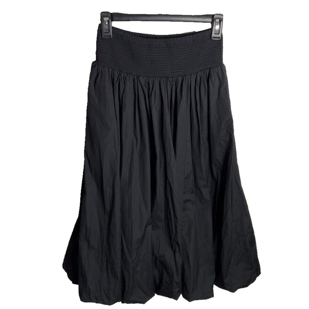 Madewell Black Midi Skirt - Picture 2 of 6